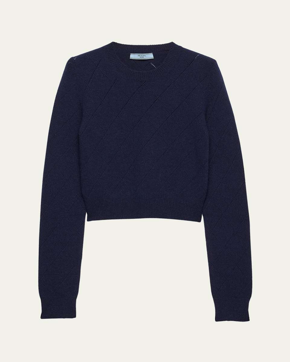 Cashmere Fitted Crewneck Sweater